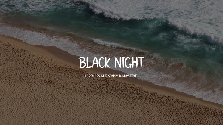 Black Night Font