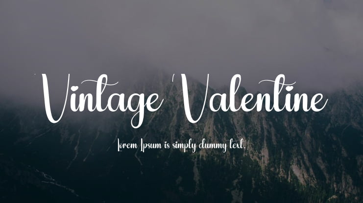 Vintage Valentine Font