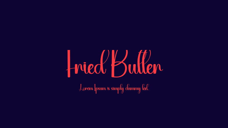 Fried Butter Font