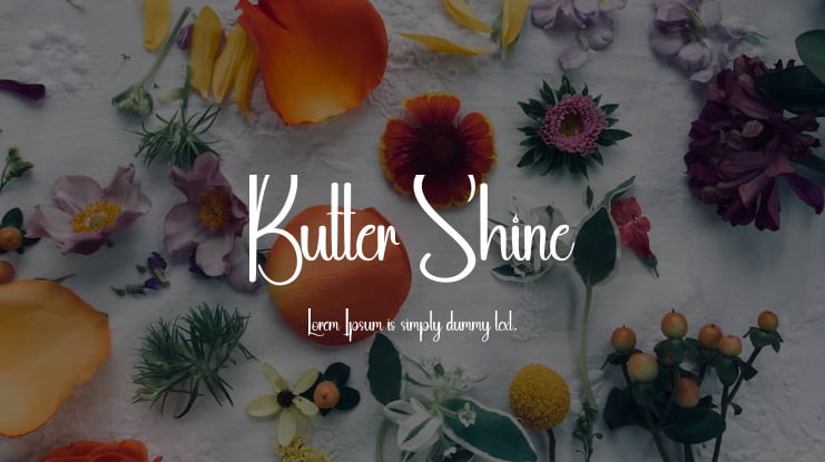 Butter Shine Font