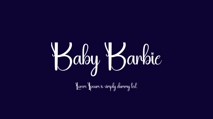 Baby Barbie Font