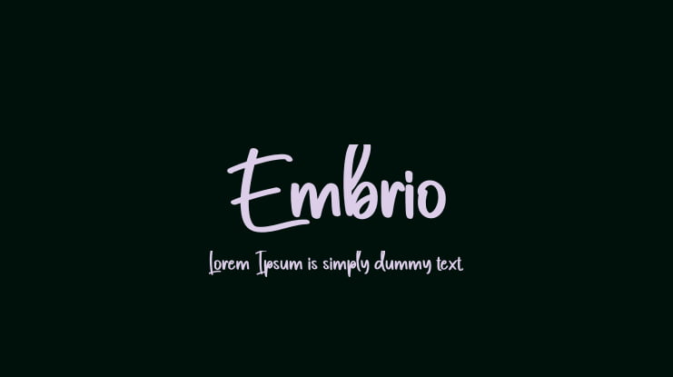 Embrio Font