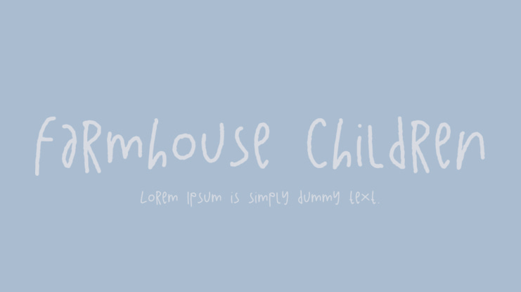 Farmhouse Children Font