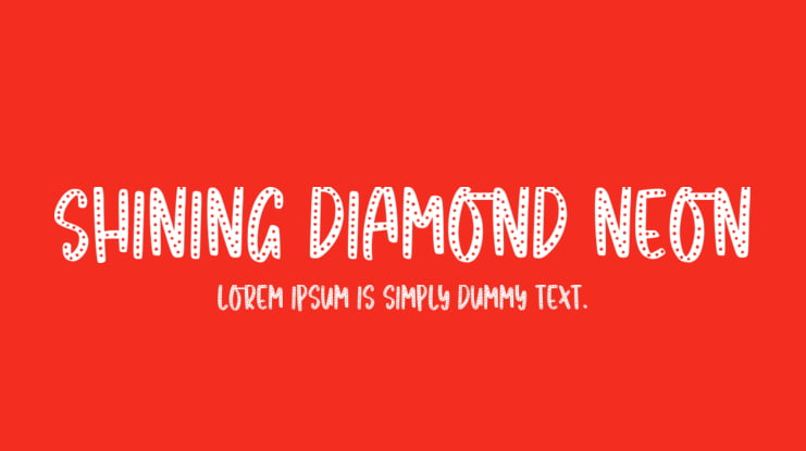 Shining Diamond Neon Font Family