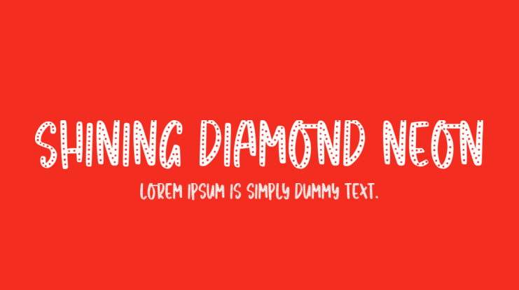 Shining Diamond Neon Font Family