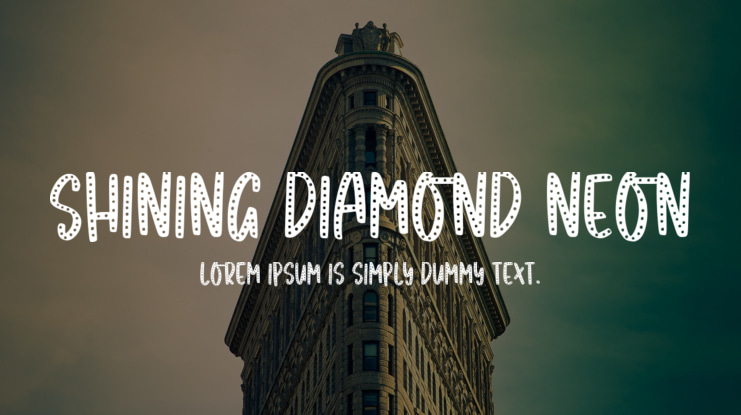 Shining Diamond Neon Font Family