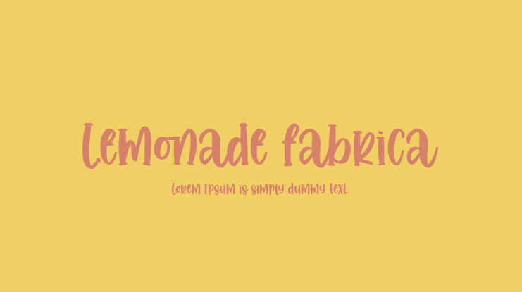 Lemonade fabrica Font