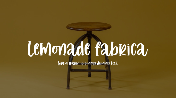Lemonade fabrica Font