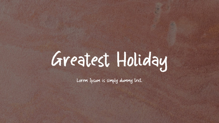 Greatest Holiday Font Family