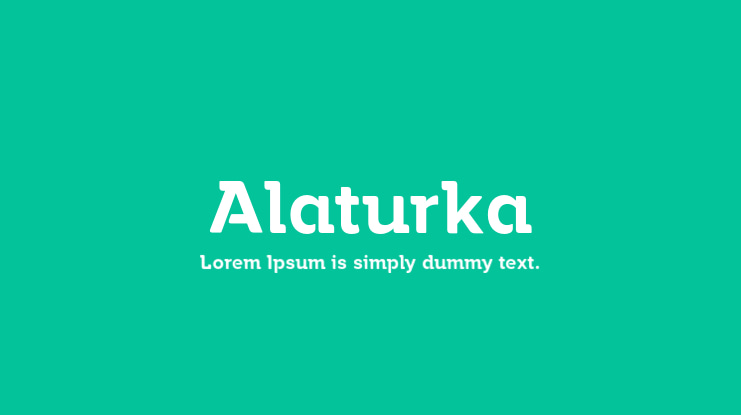 Alaturka Font Family