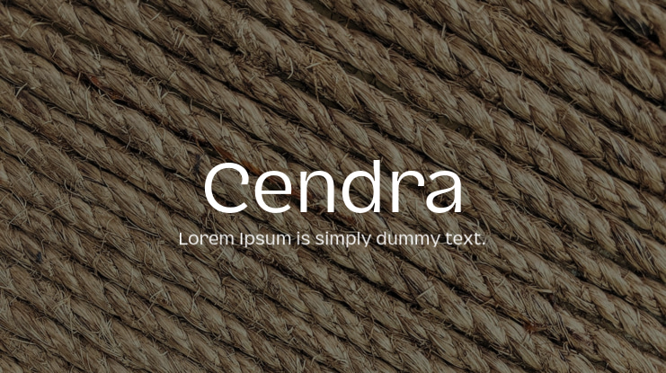 Cendra Font Family
