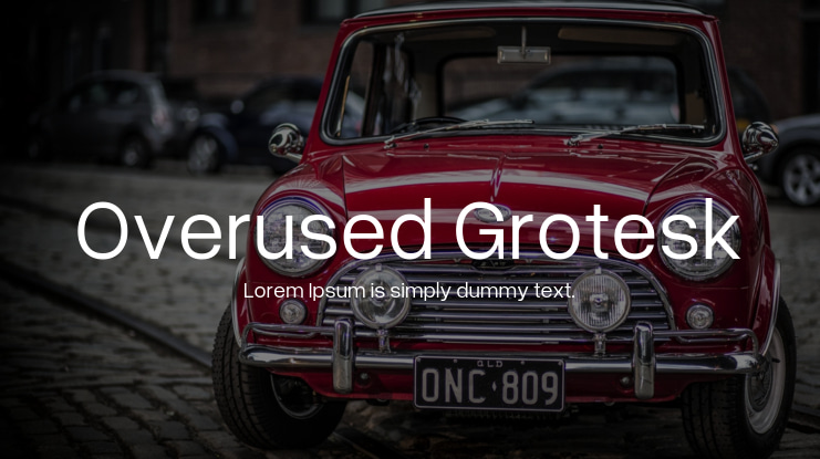 Overused Grotesk Font Family