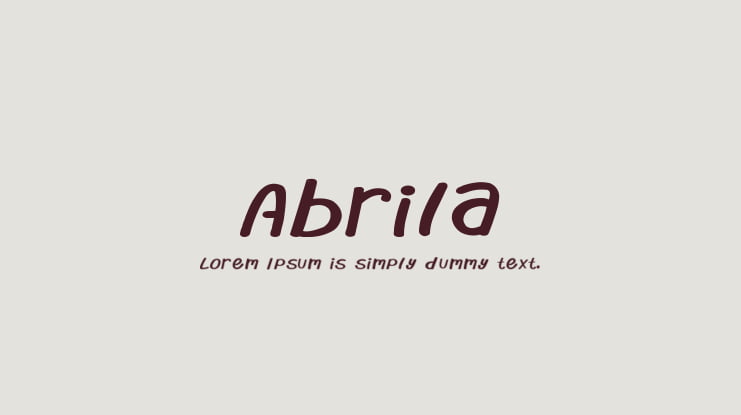 Abrila Font