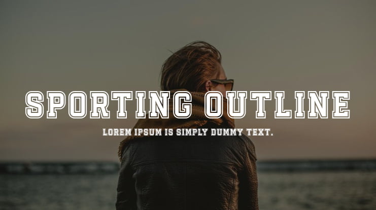 Sporting Outline Font