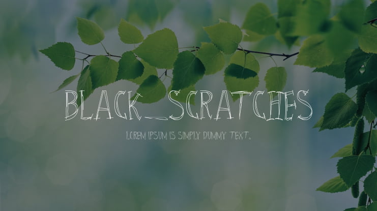 Black_Scratches Font