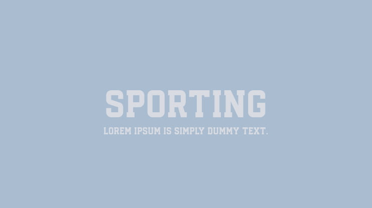Sporting Font