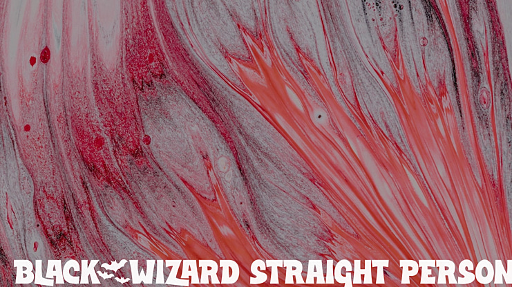 Black Wizard Straight PERSONAL Font
