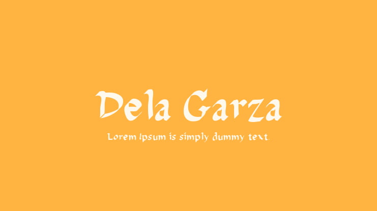 Dela Garza Font