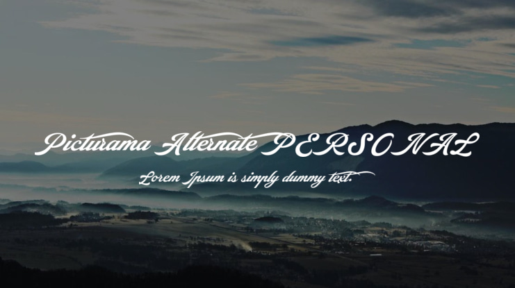Picturama Alternate PERSONAL Font