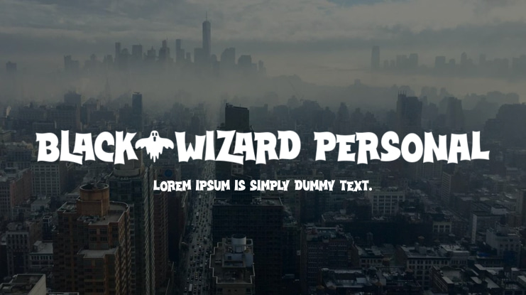 Black Wizard PERSONAL Font