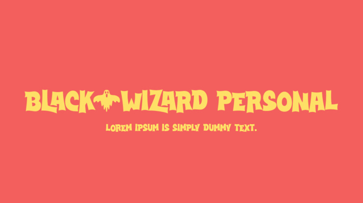 Black Wizard PERSONAL Font