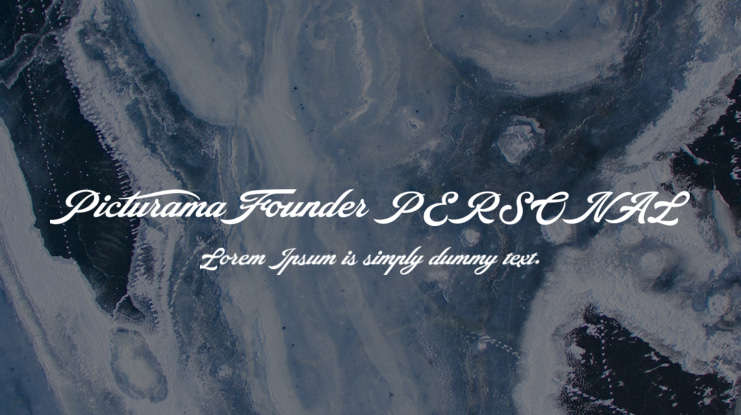 Picturama Founder PERSONAL Font