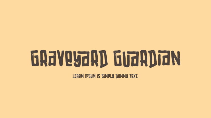 Graveyard Guardian Font