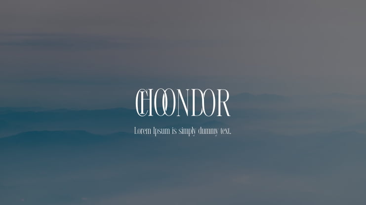 CHOONDOR Font