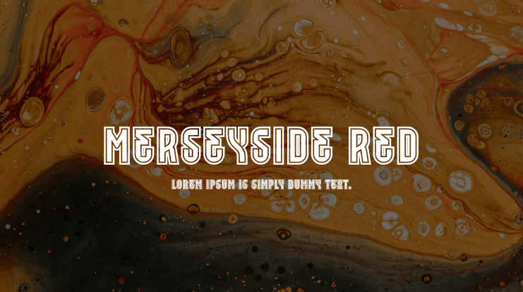 Merseyside Red Font