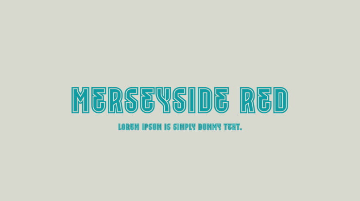 Merseyside Red Font