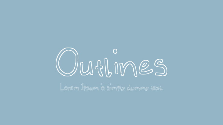 Outlines Font