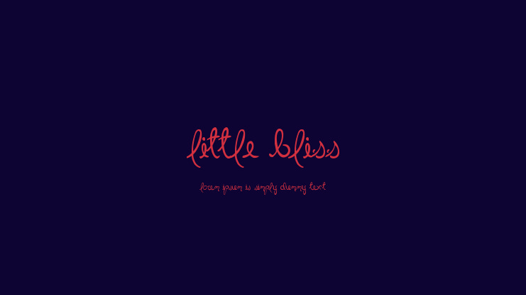 Little Bliss Font Family