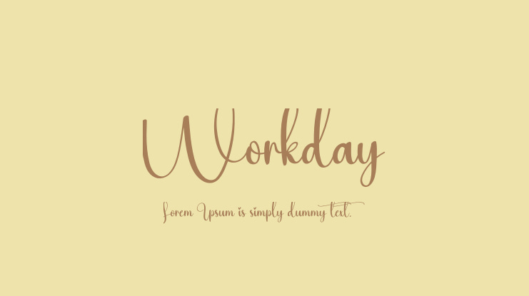 Workday Font