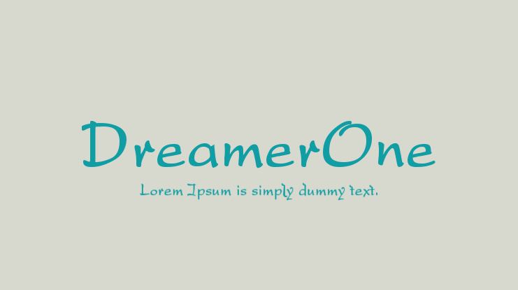 DreamerOne Font Family