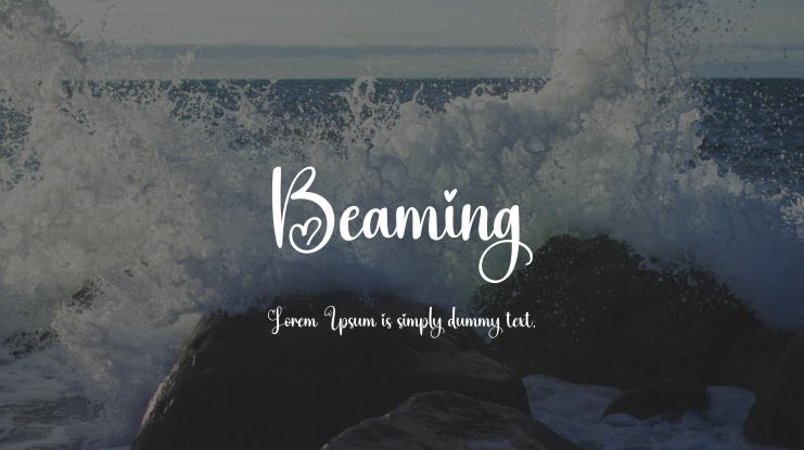 Beaming Font