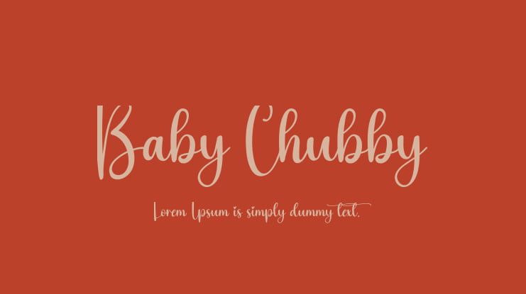 Baby Chubby Font