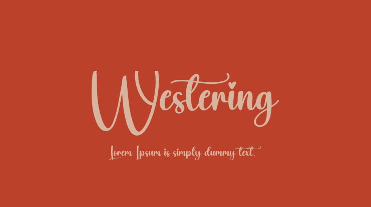 Westering Font