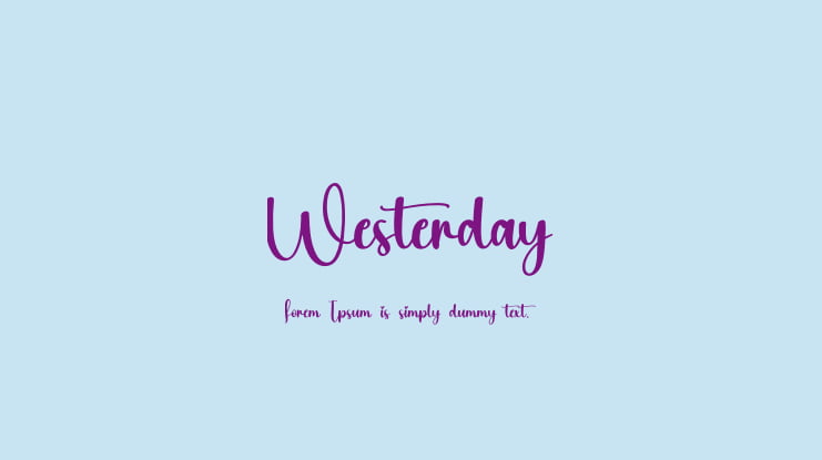 Westerday Font