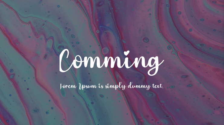 Comming Font