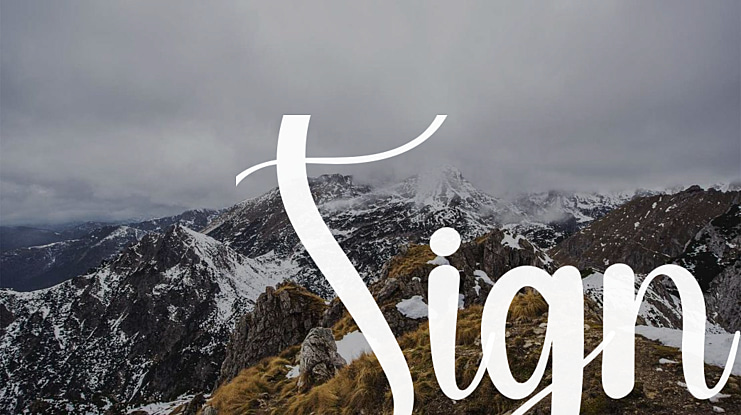 Sign Font