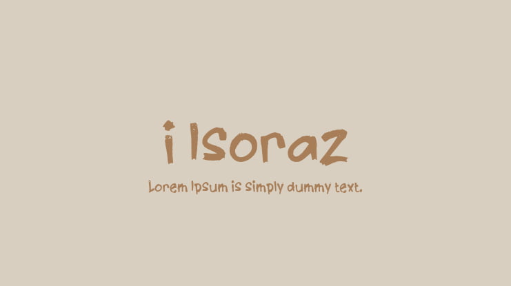 i Isoraz Font