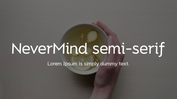 NeverMind semi-serif Font Family