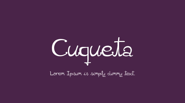 Cuqueta Font Family