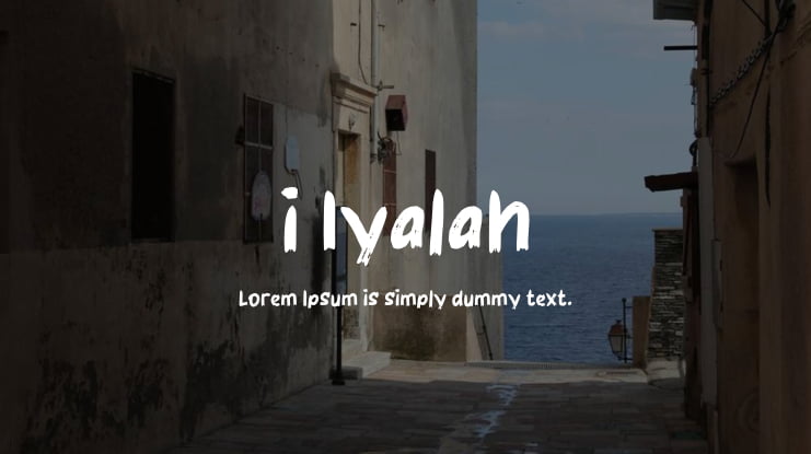i Iyalah Font
