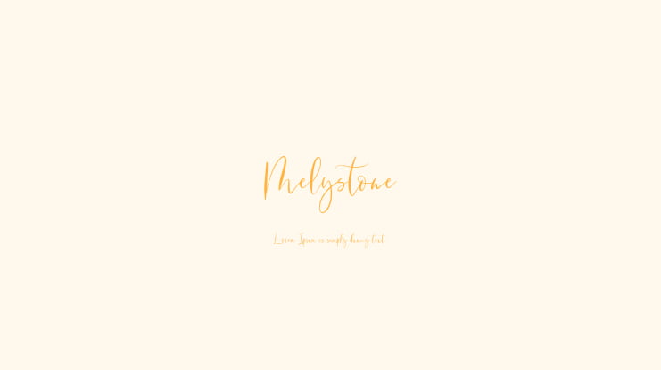 Melystone Font