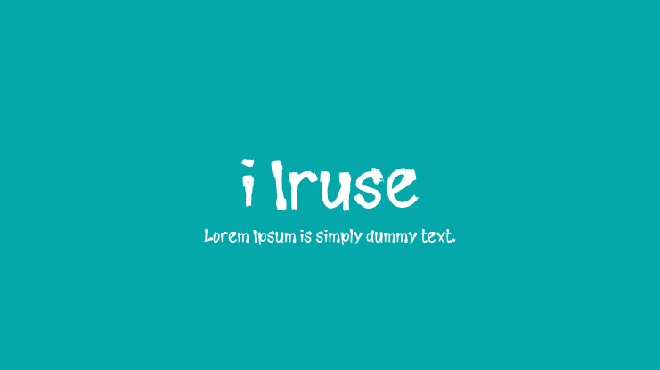 i Iruse Font