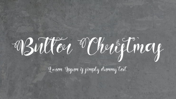 Butter Christmas Font