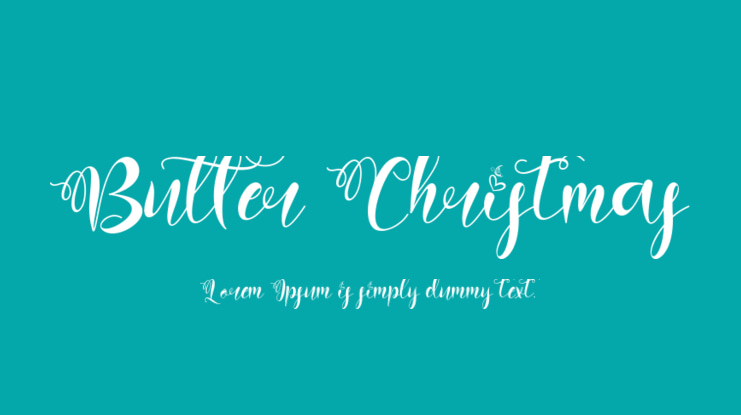 Butter Christmas Font
