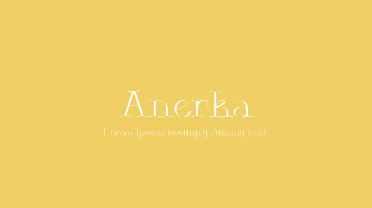 Anerka Font