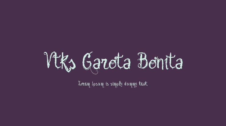 Vtks Garota Bonita Font